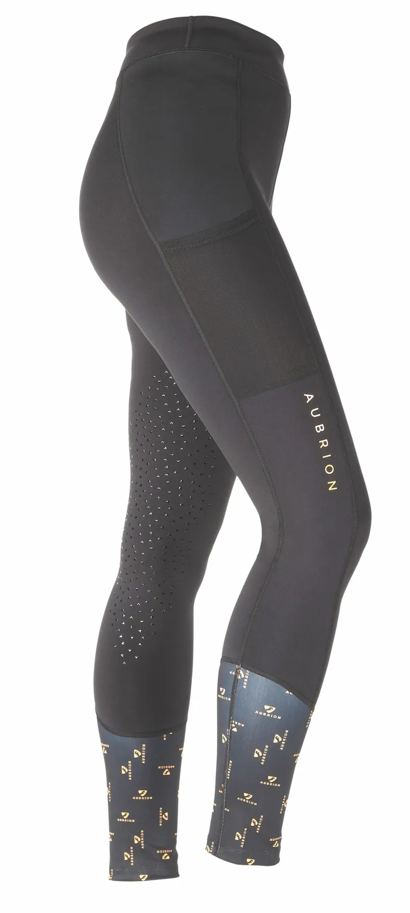 Aubrion Modern Summer Riding Tights Maids - Black 