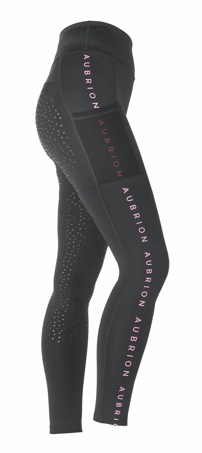 Aubrion Brook Logo Riding Tights Maids - Black