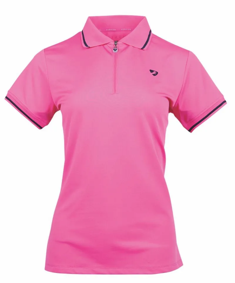Aubrion Parsons Girls Tech Polo - Pink