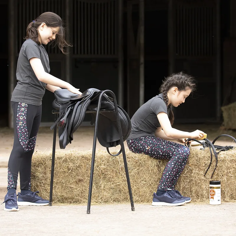 Aubrion Young Rider Elverson Tech T-Shirt - Charcoal-1