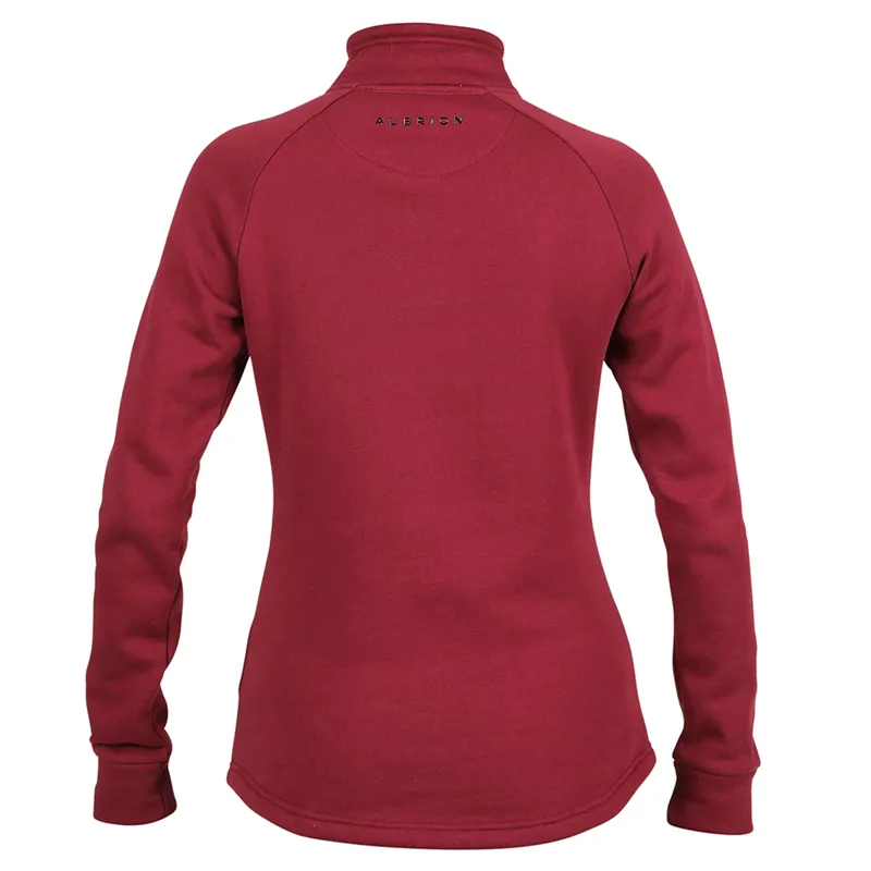 Aubrion Elm Half Zip Sweatshirt - Wine-1