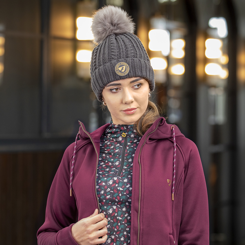 Aubrion Northwood Fleece Lined Hat - Charcoal-1