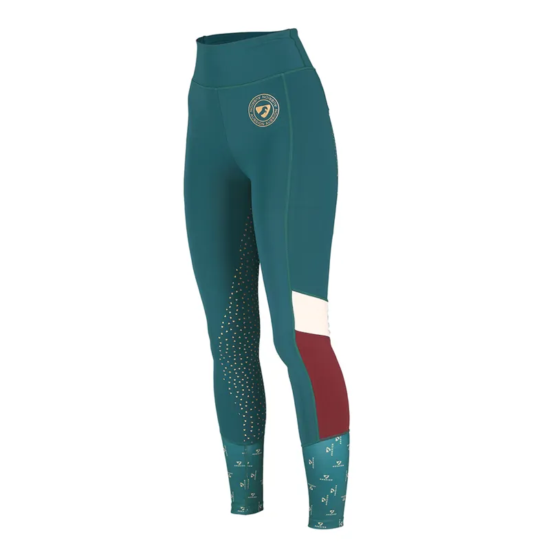 Aubrion Eastcote Riding Tights - Dark Green-1