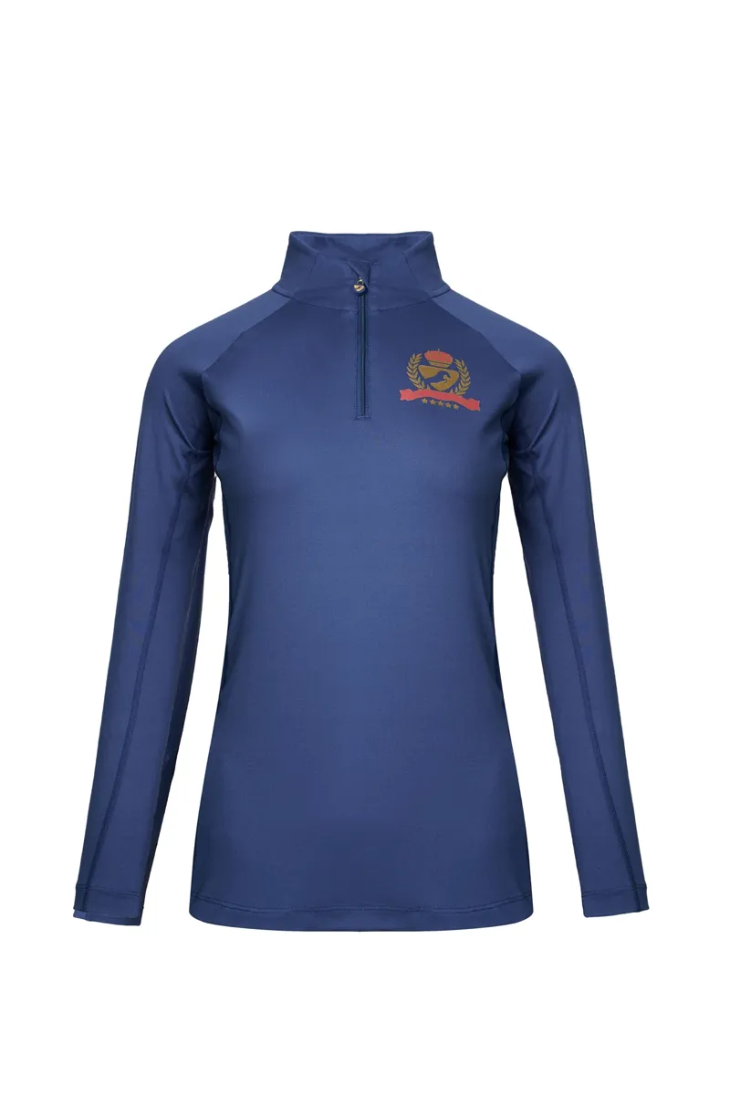 Aubrion Team Long Sleeve Base Layer in Blue