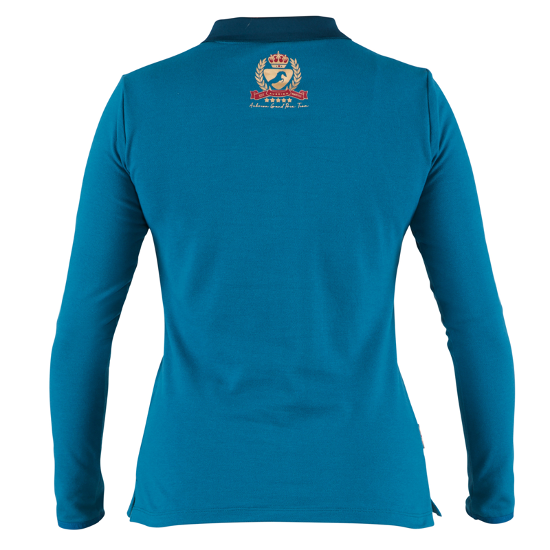 Aubrion Team Long Sleeve Polo - Teal-1