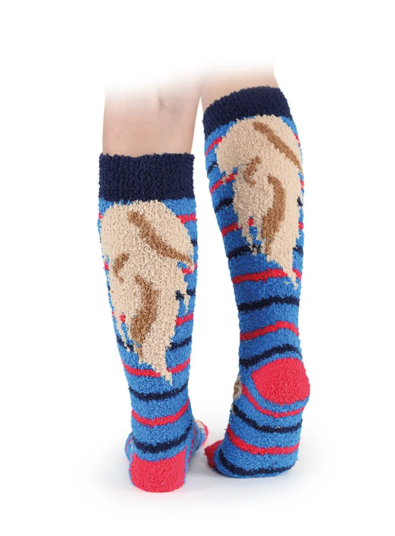 Shires Fluffy Socks - Coloured -1