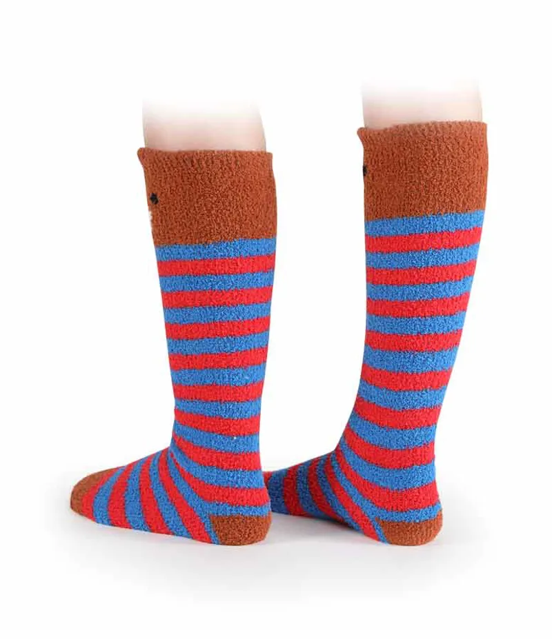 Shires Childs Fluffy Socks - Bear-2