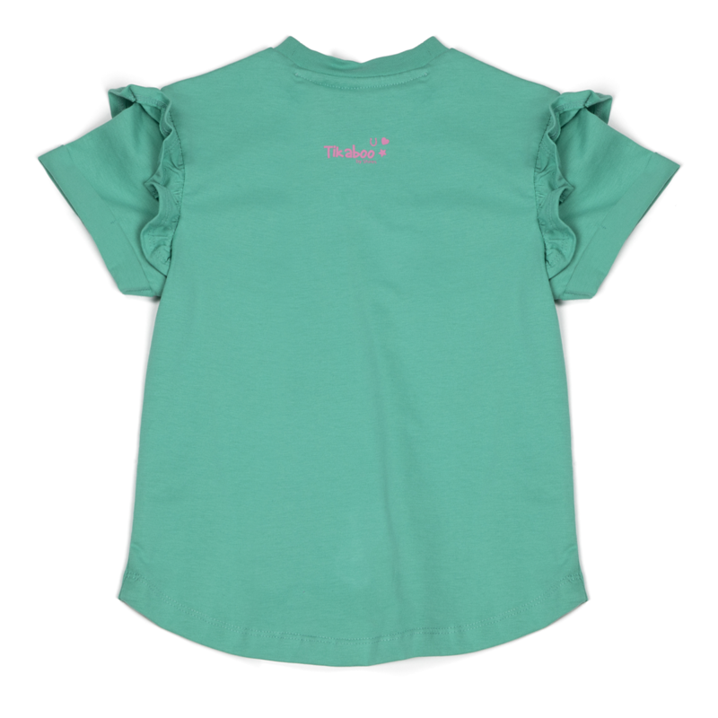 Shires Children's Tikaboo Frill T-Shirt - Aqua-1