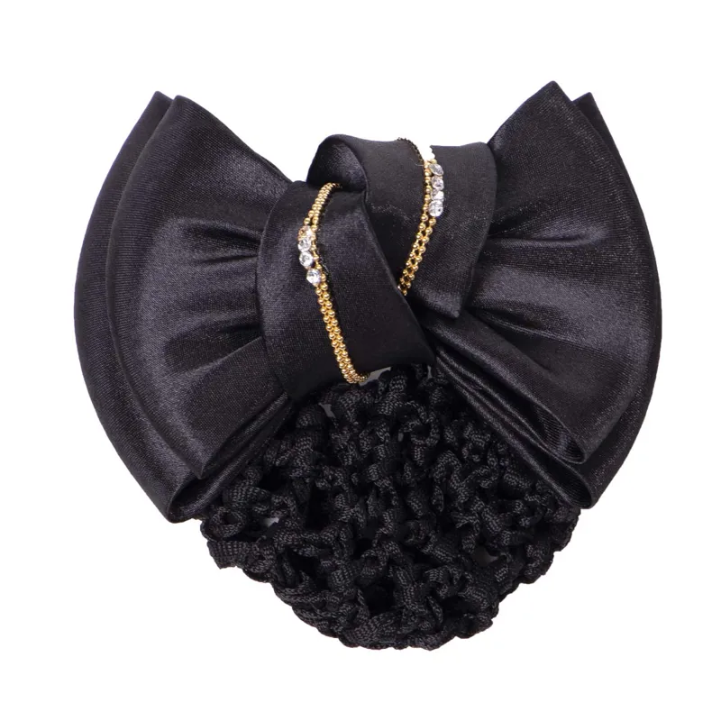 QHP Hair Bow Golden - Black
