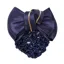 QHP Hair Bow Golden - Navy