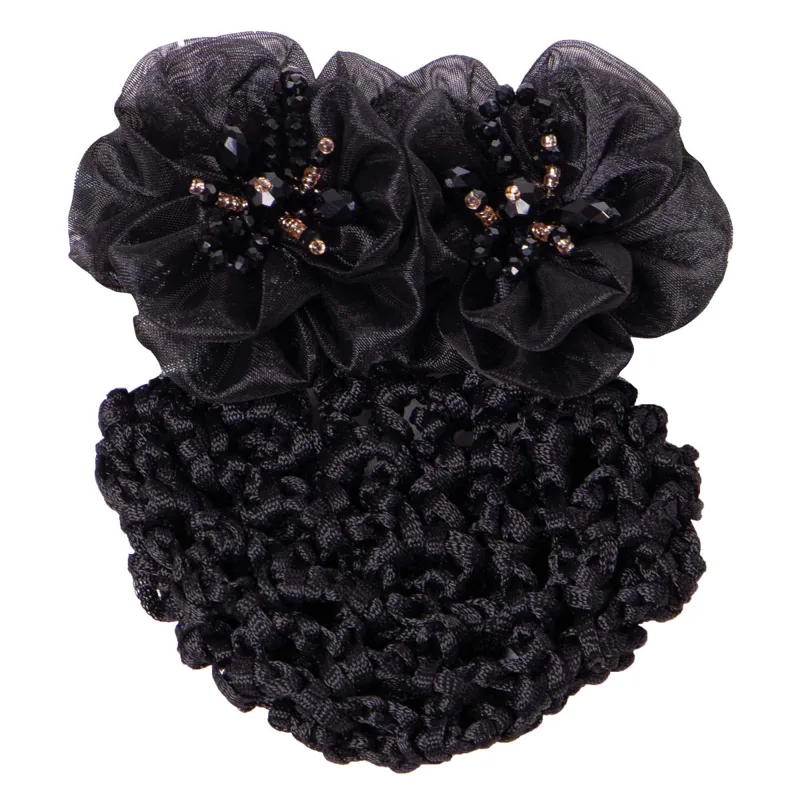 QHP Hair Bow Peony - Black