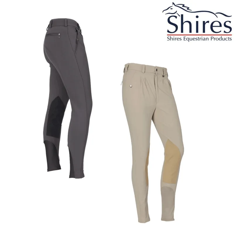 Shires Performance Stratford Boys Breeches - Grey-1