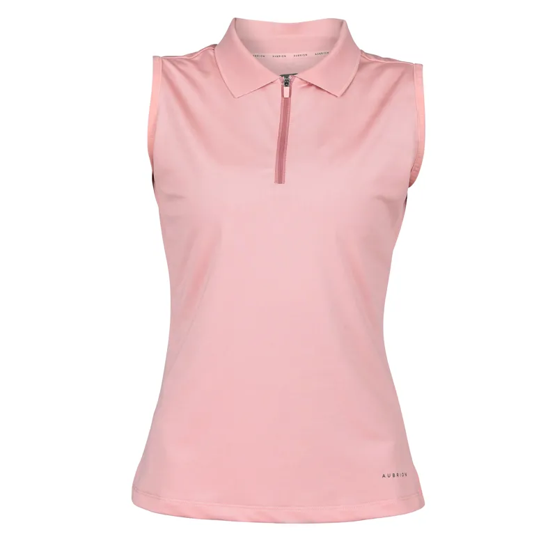 Aubrion Poise Sleeveless Polo - Rose