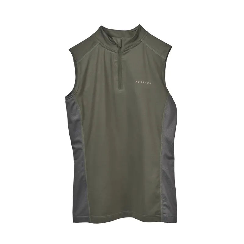 Aubrion Young Rider Revive Sleeveless Base Layer - Olive