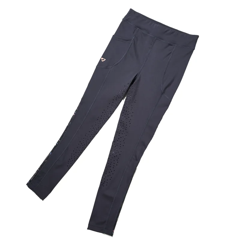 Aubrion Young Rider Rhythm Riding Tights - Navy