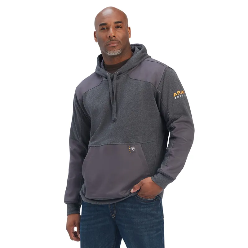 Ariat Men's Rebar Workman DuraCanvas Hoodie - Charcoal Heather
