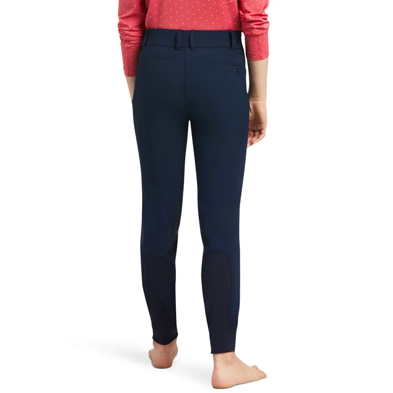Ariat Youth Prelude Knee Patch Breech - Navy-1