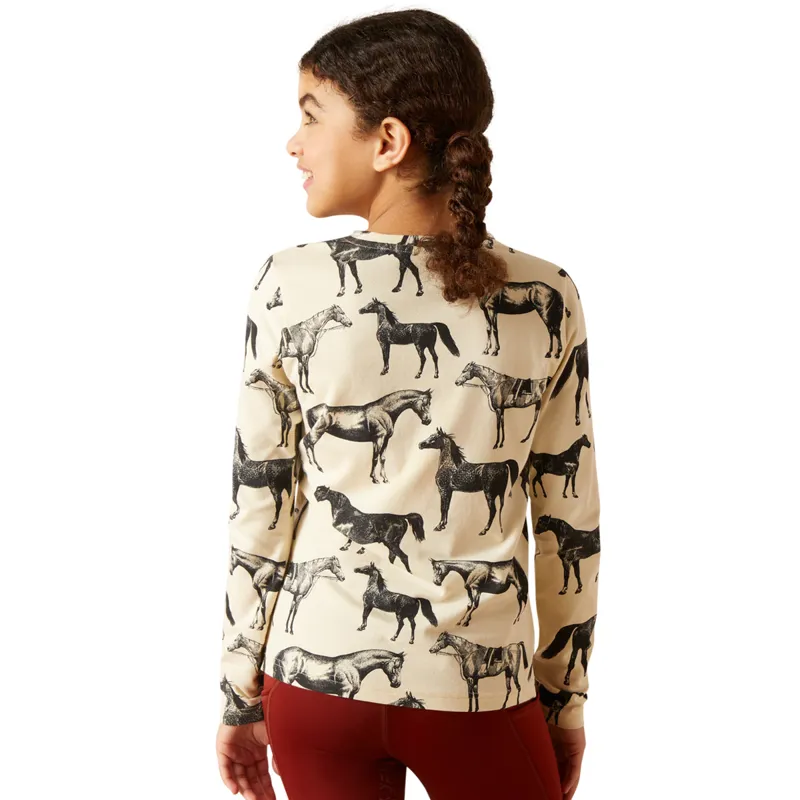 Ariat Youth Sepia Equine T-Shirt - Summer Sand-1