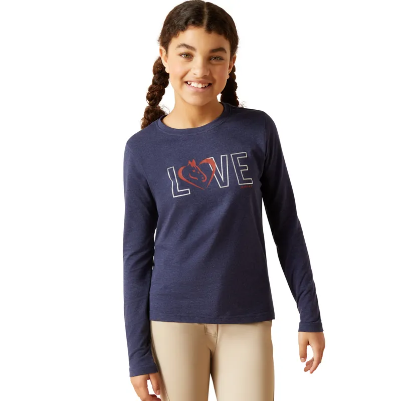 Ariat Youth LOVE T-Shirt - Navy Heather