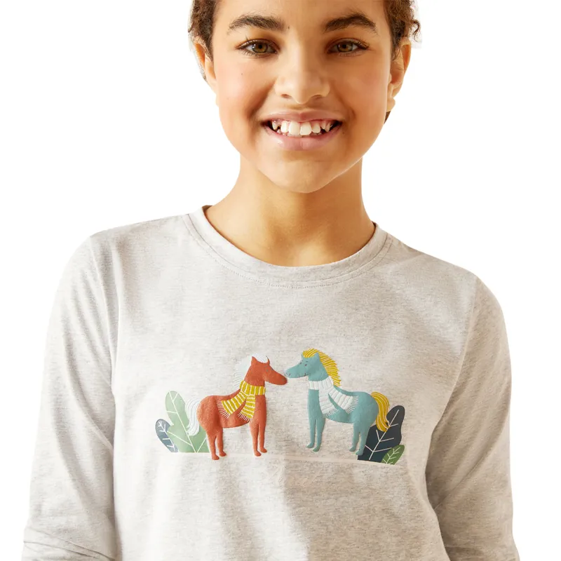 Ariat Youth Winter Fashions T-Shirt - Heather Grey-2