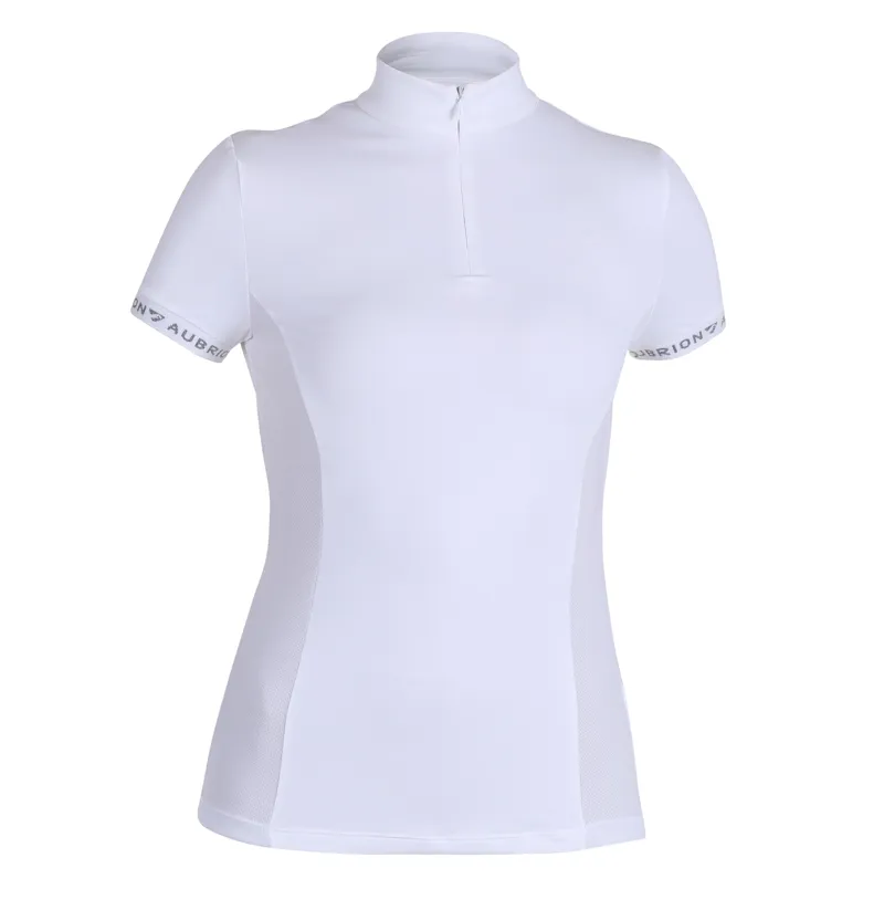 Aubrion Young Rider Norwich Show Shirt - White