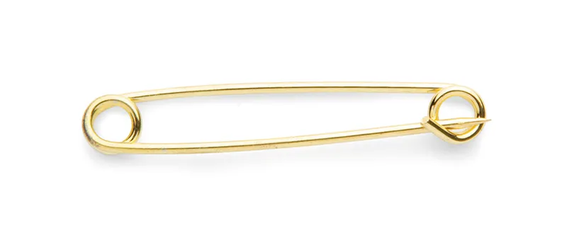 Shires Plain Plated Stock Pin In Gold