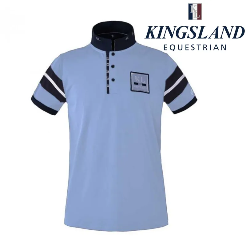 Kingsland Javier Men's Pique Polo Shirt - Blue Kentucky