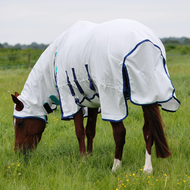 Shires Highlander Plus Sweet-Itch Combo Fly Rug - White-1