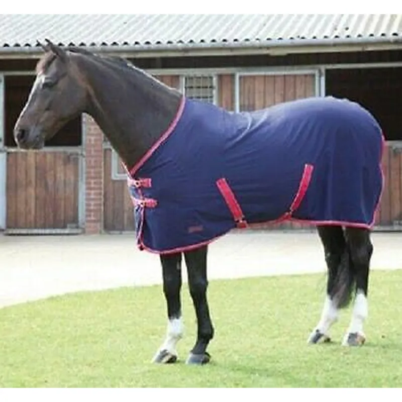 Shires Wessex Multi Purpose Stable Sheet - Navy/Red/White