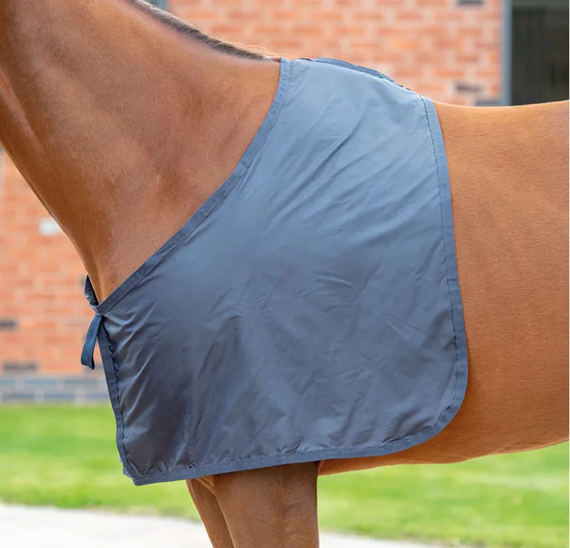 Shires Satin Anti-Rub Bib In Blue