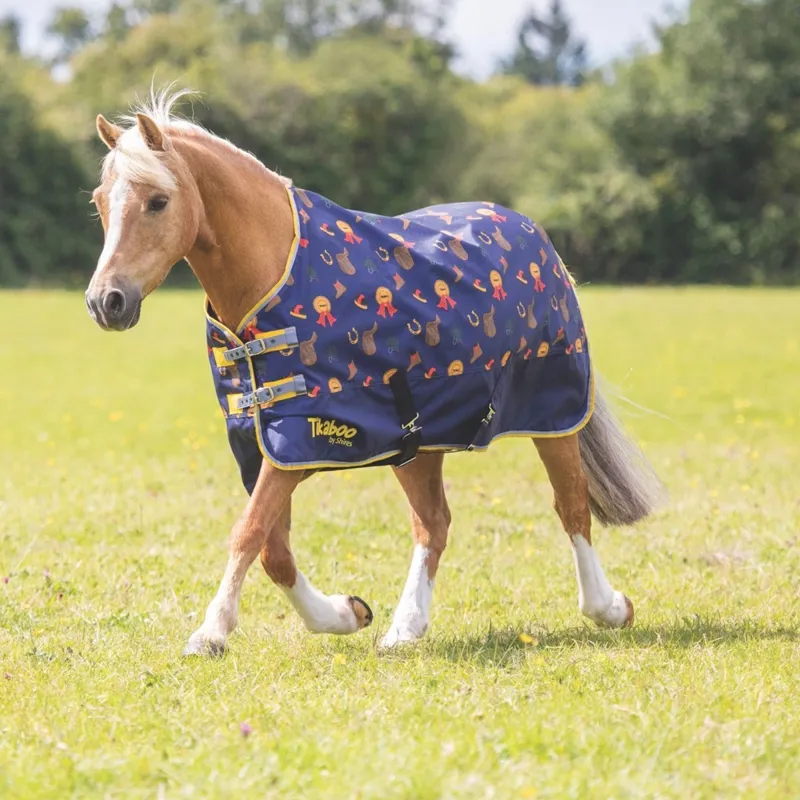 Shires Tikaboo 100g Turnout Rug - Horse Print