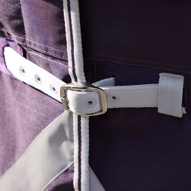 Shires Highlander Original 100 Turnout Rug and Neck Set - Plum-1