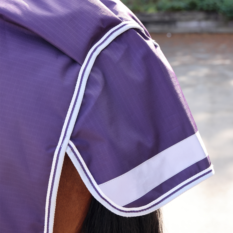 Shires Highlander Original 100 Turnout Rug and Neck Set - Plum-5