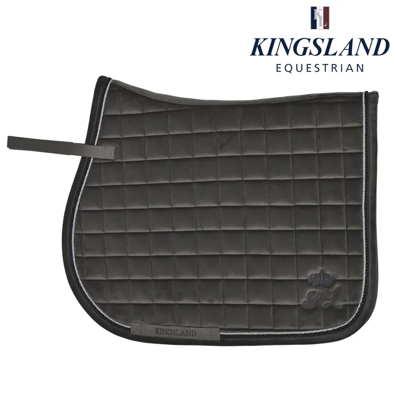 Kingsland KLmya Velvet Saddle Pad With Coolmax - Green Beluga