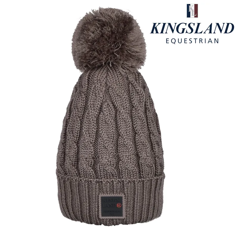 Kingsland KLmoriah Ladies Cable Knitted Hat - Brown Driftwood