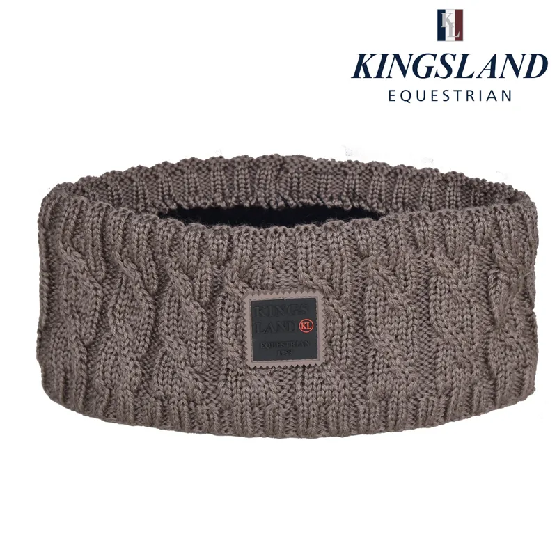 Kingsland KLmarina Ladies Cable Knitted Headband - Brown Driftwood
