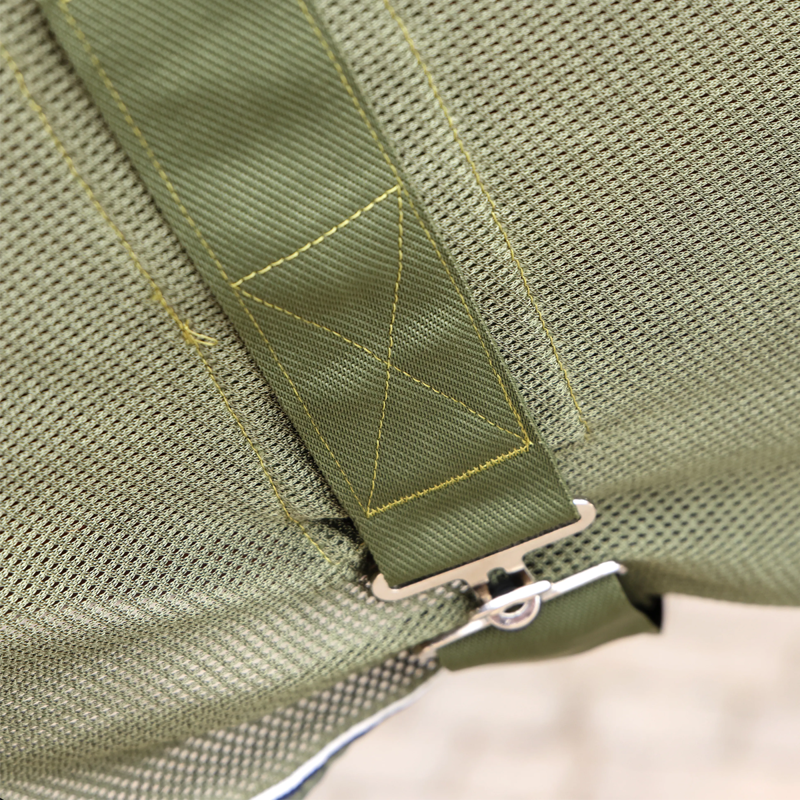 Shires Tempest Original Fleece Mesh Cooler Rug - Khaki-2