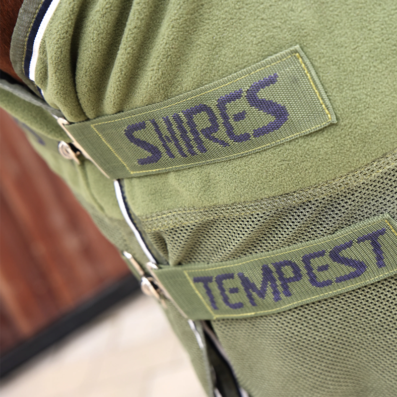 Shires Tempest Original Fleece Mesh Cooler Rug - Khaki-1