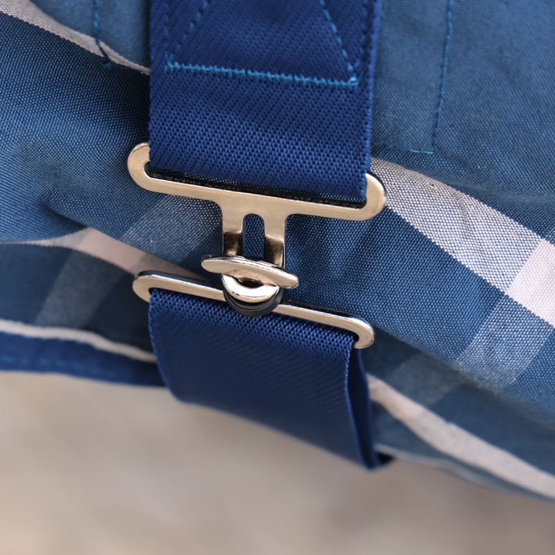 Shires Tempest Original Stable Sheet -Teal Check-2