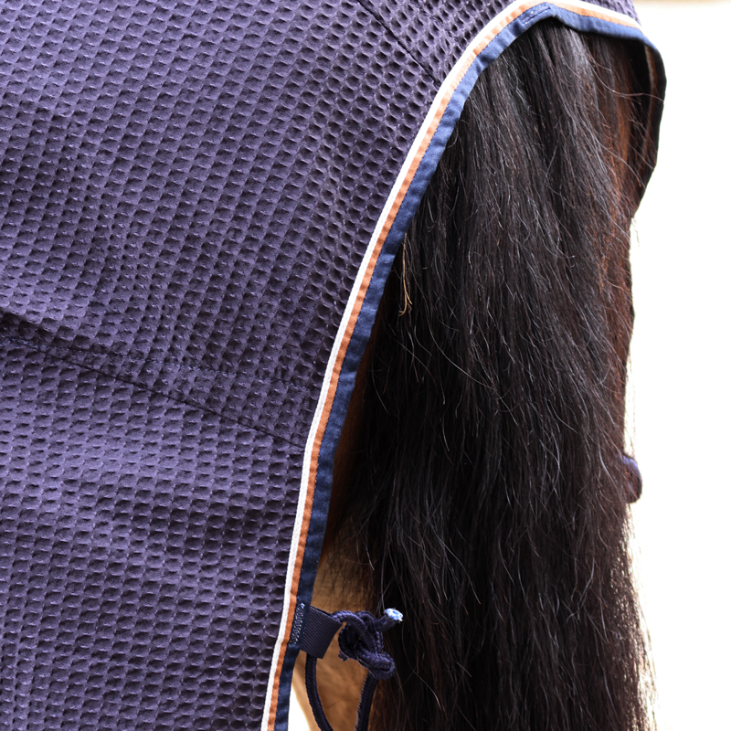 Shires Tempest Original Waffle Rug - Navy-2