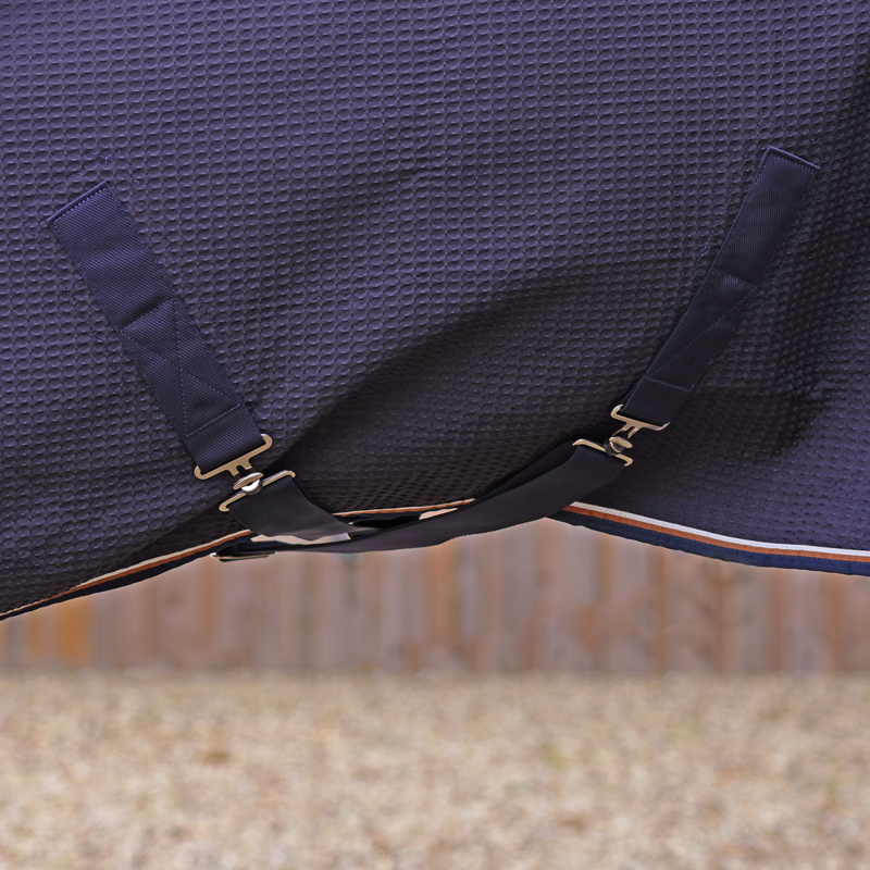 Shires Tempest Original Waffle Rug - Navy-3