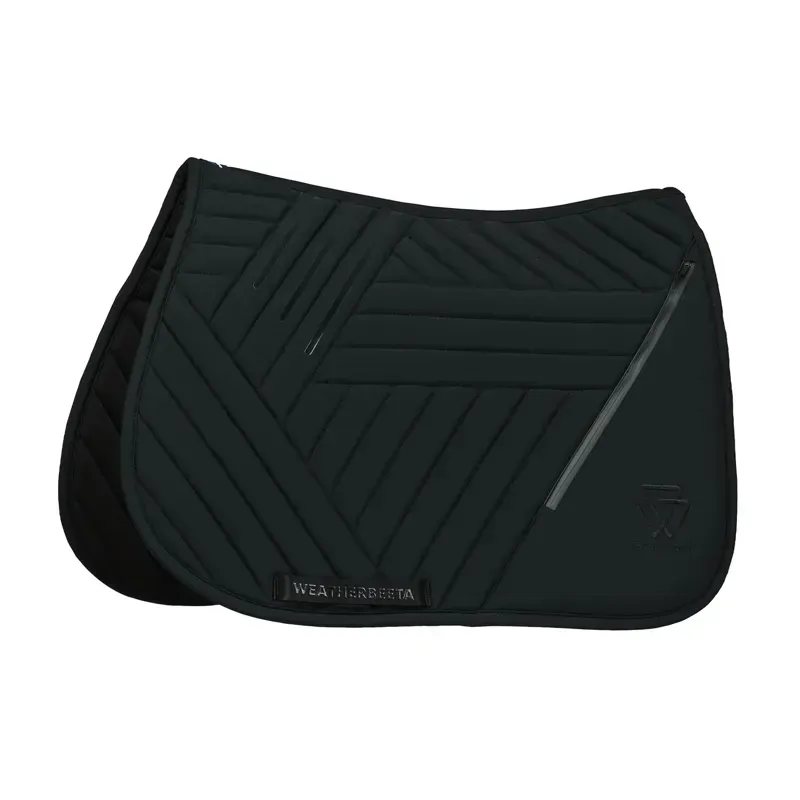 WeatherBeeta Softshell Pro Grip Euro Jump Saddlepad - Black