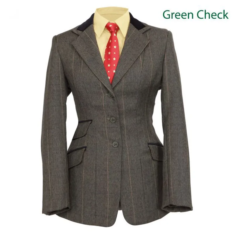 Shires Maids Huntingdon Jacket - Green Copper Check