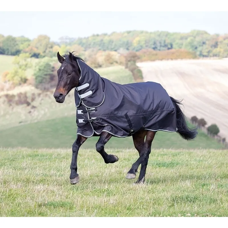 Shires Tempest Plus 300 Combo Turnout Rug - Black