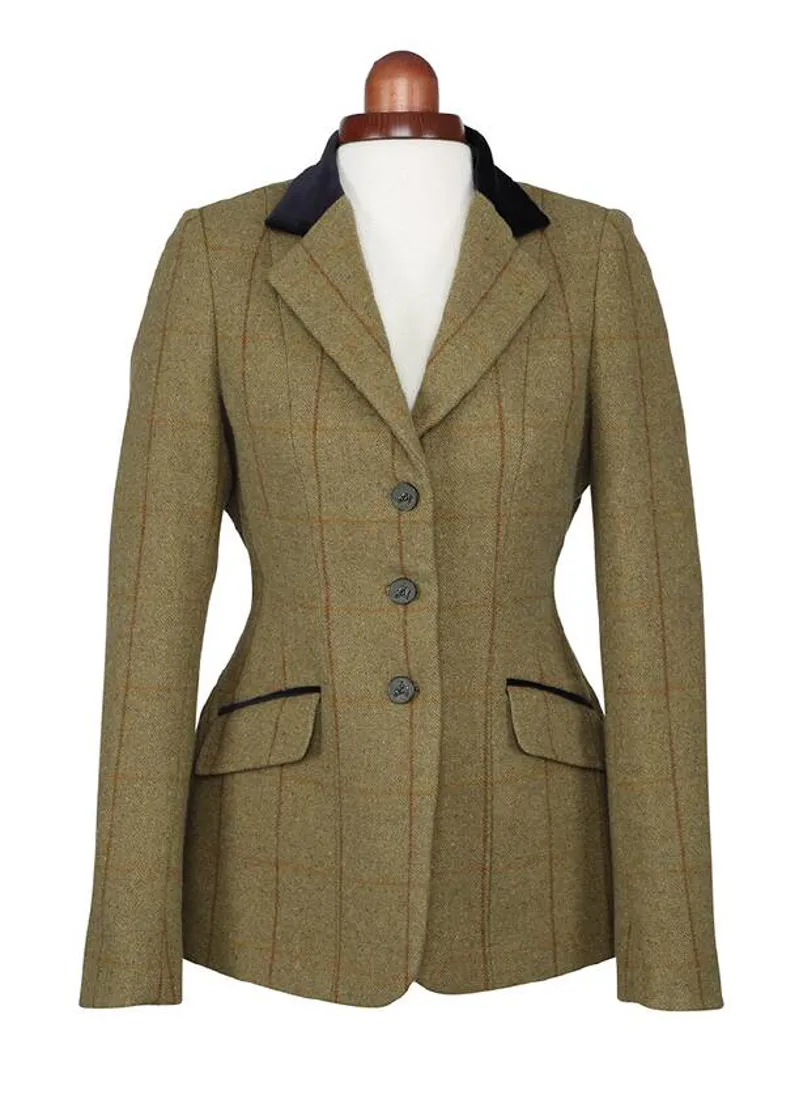 Aubrion Childrens Saratoga Show Jacket - Copper Check 