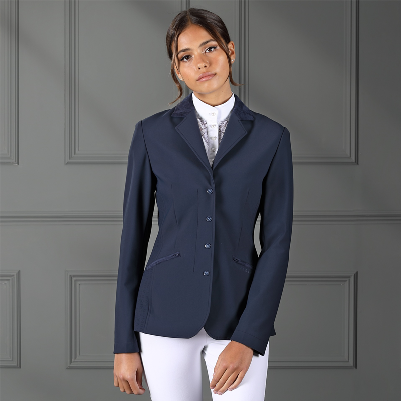 Aubrion Ladies Bolton Show Jacket - Navy-2