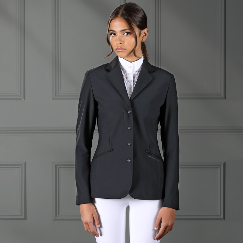 Aubrion Ladies Bolton Show Jacket - Black-2