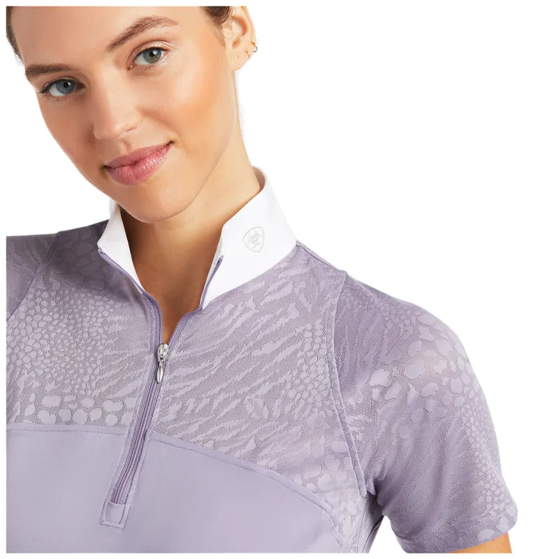 Ariat Women's Airway 1/4 Zip Show Shirt - Dusk-3