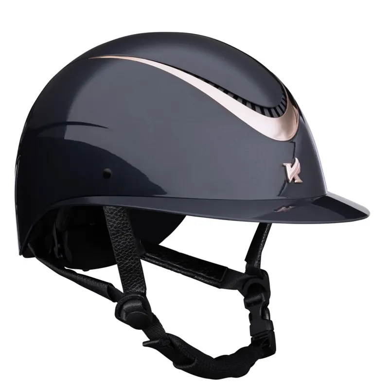 Shires Karben Alina Ellipse Riding Hat - Navy/Rose Gold
