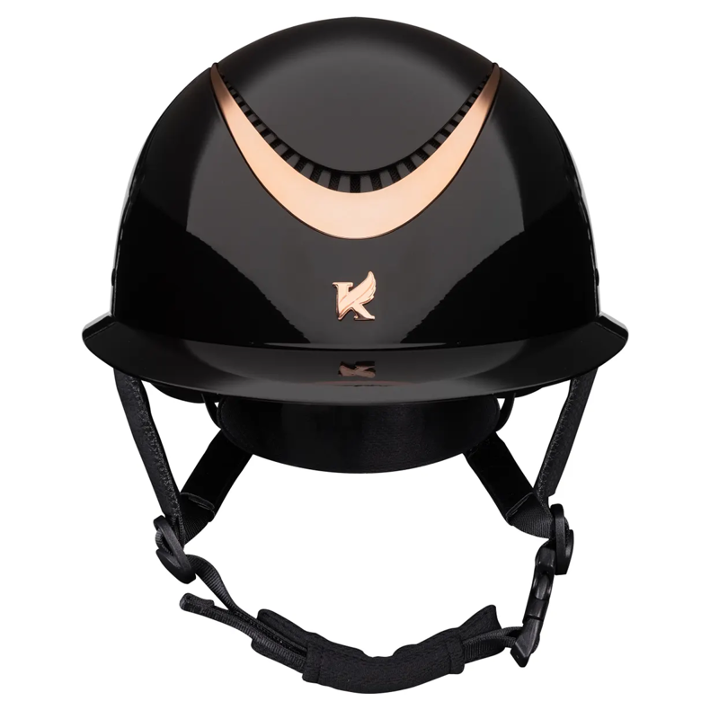 Shires Karben Alina Ellipse Riding Hat - Black/Rose Gold-1